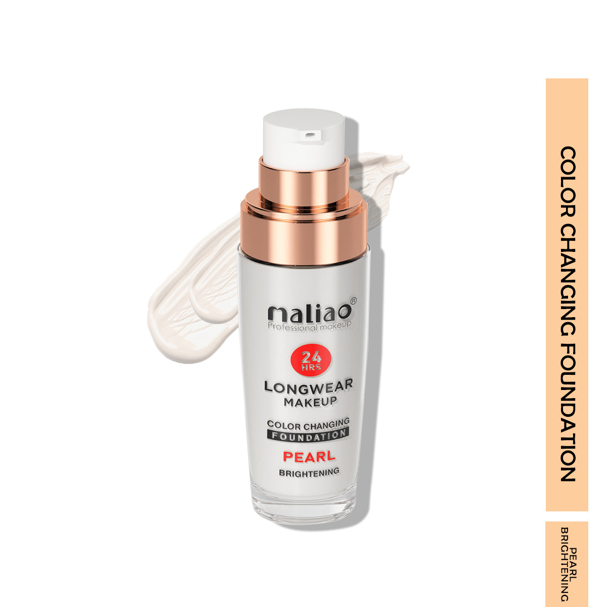 Maliao,MakeupEssentials, CustomizedCoverage,RadiantSkin, FlawlessComplexion, 24HourWear, LongwearMakeup, ColorChangingFoundation, PearlBrightening,